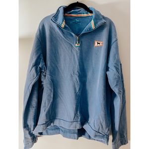 | OVERSIZED BLUE QUARTER ZIP | BARELY WORN |